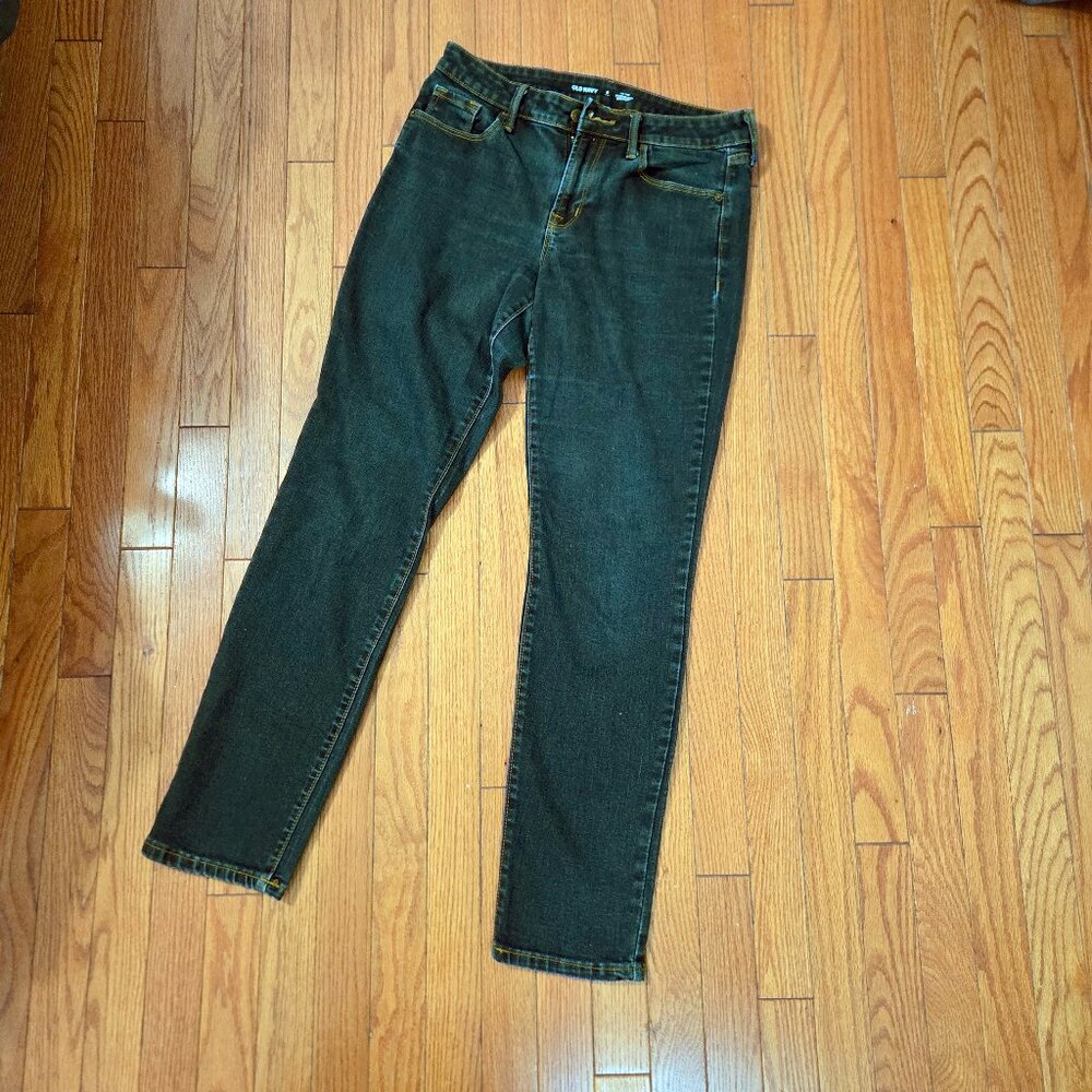 Old Navy Distressed Black Skinny Jeans Girls Denim Stretch Waist Casual Jeans